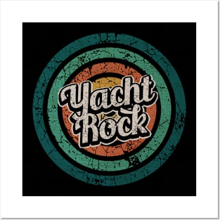 Yacht Rock // Retro Circle Crack Vintage Posters and Art